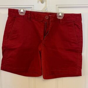 Eddie Bauer sz 6 Red Casual Shorts